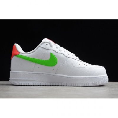 Nike Air Force 1 Low Beyaz / Kırmızı / Yeşil Kaykay Ayakkabı Türkiye - H1JOAKSZ